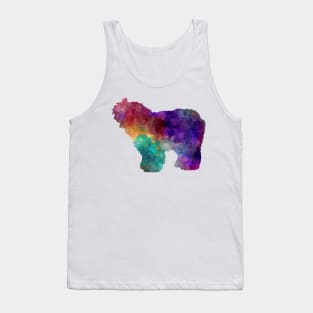 Old English Sheepdog Bobtail in watercolor Tank Top